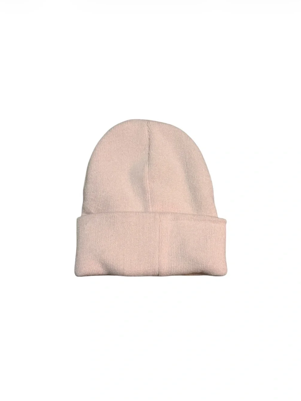 Children's Light Pink Ribbed Cuff Beanie